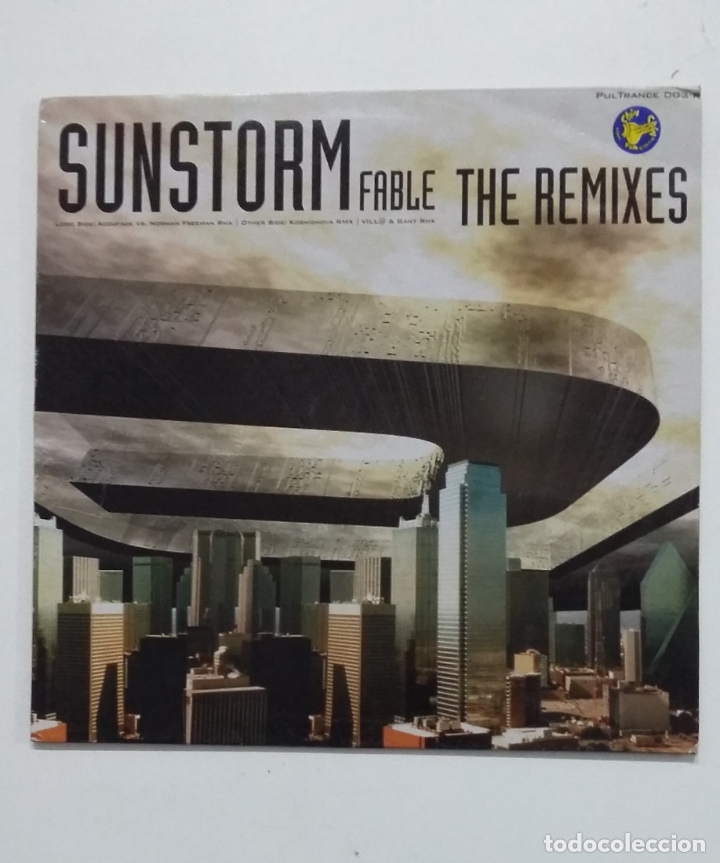 Discos de vinilo: SUNSTORM - FABLE. THE REMIXES. MAXI SINGLE. TDKDA61 - Foto 1