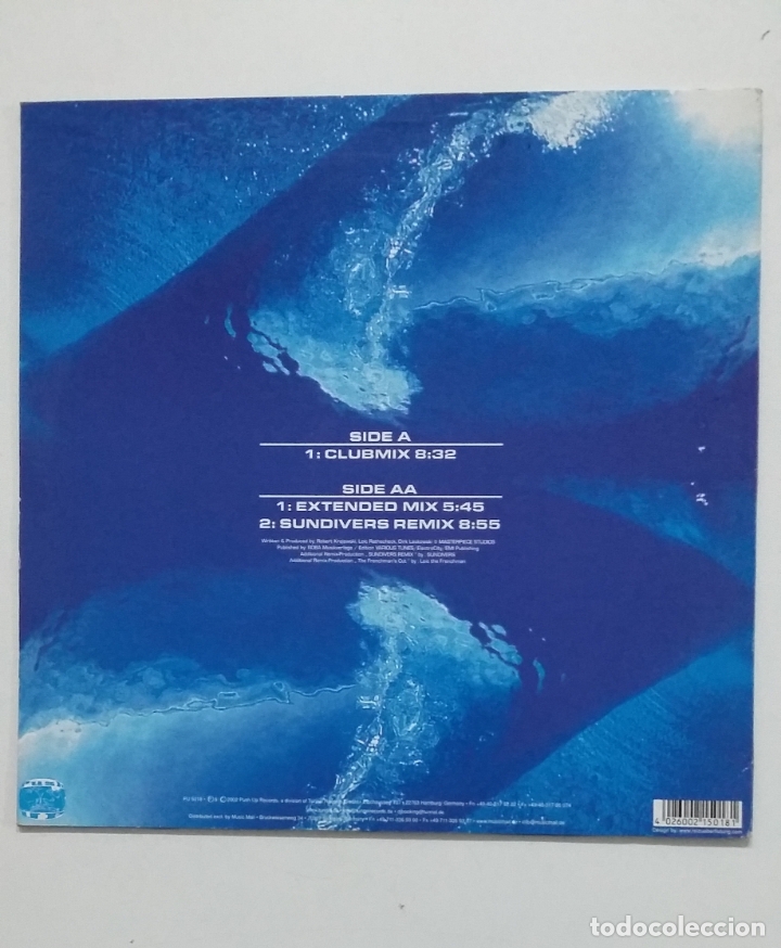 Discos de vinilo: DJ KRID-KID VS. DJ. T-ROB. MELLOW DIVE. MAXI SINGLE. TDKDA61 - Foto 2