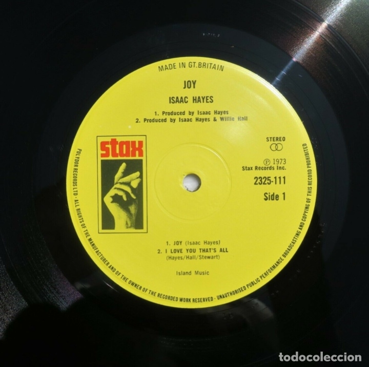 Discos de vinilo: Isaac Hayes - Joy ( UK ) - Foto 2