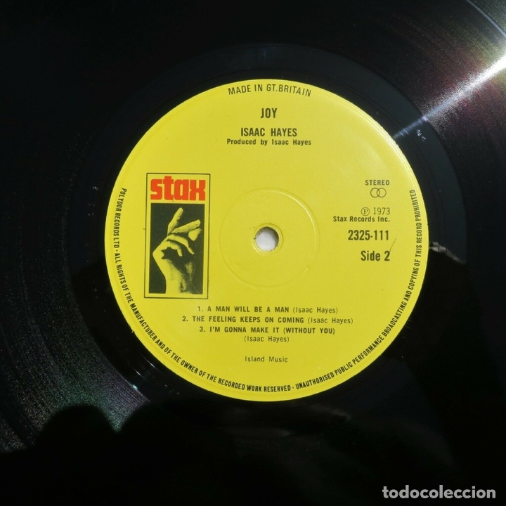 Discos de vinilo: Isaac Hayes - Joy ( UK ) - Foto 3