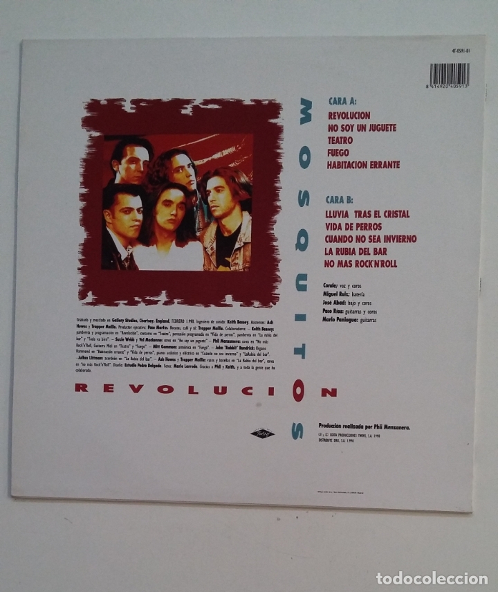 Discos de vinilo: Mosquitos - Revoluci&oacute;n. LP. TDKDA61 - Foto 2