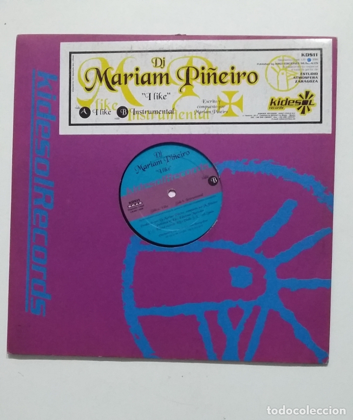 Discos de vinilo: DJ. MARIAM PI&Ntilde;EIRO. I LIKE. MAXI SINGLE. TDKDA61 - Foto 1