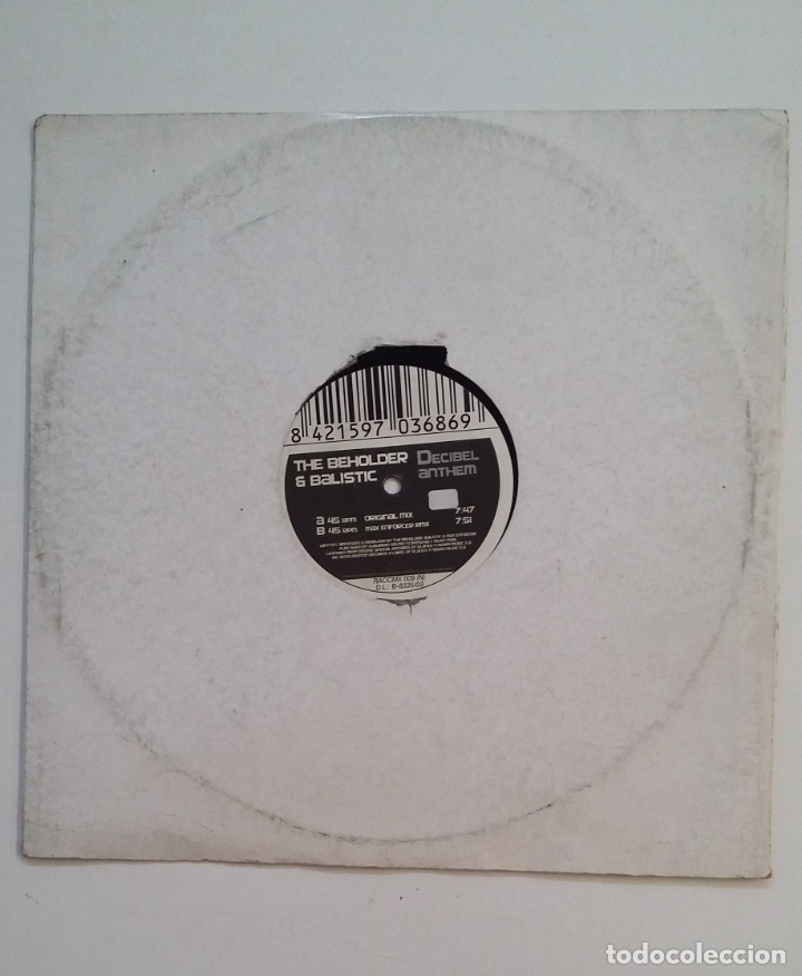 Discos de vinilo: THE BEHOLDER BALISTIC. DECIBEL ANTHEM. MAXI SINGLE. TDKDA62 - Foto 1