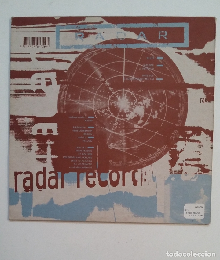 Discos de vinilo: BLITZ TANTRA. RADAR RECORDS. MAXI SINGLE. TDKDA62 - Foto 2