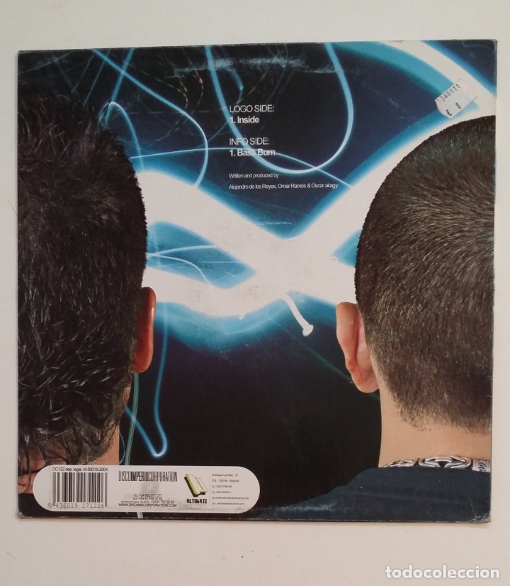 Discos de vinilo: OSCAR AKAGY VS. DJ. OMAR. INSIDE. MAXI SINGLE. TDKDA62 - Foto 2