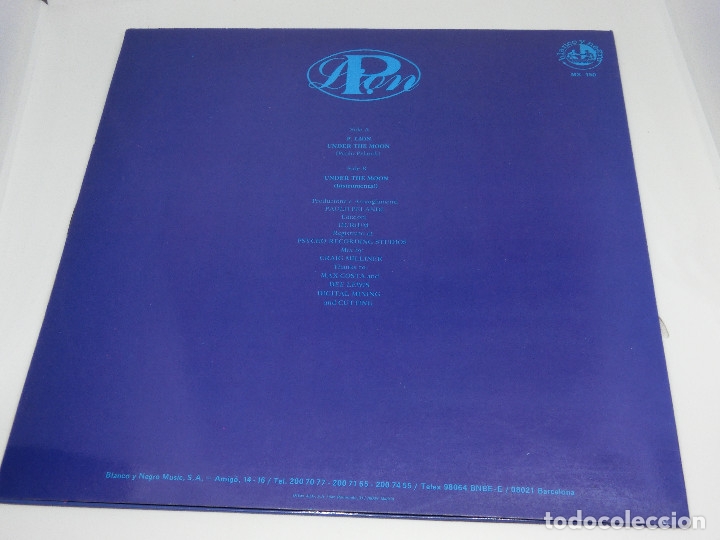 Discos de vinilo: MAXI - P. LION - UNDER THE MOON - 1986 - Foto 2