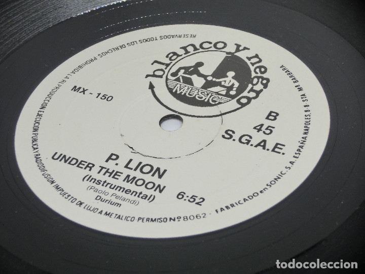Discos de vinilo: MAXI - P. LION - UNDER THE MOON - 1986 - Foto 5