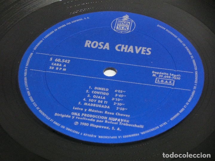 Discos de vinilo: LP - ROSA CHAVES - 1980 - Foto 6