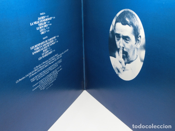 Discos de vinilo: LP - JAQUES BREL - BREL - CARPETA ABIERTA - GATEFOLD - 1977 - Foto 3