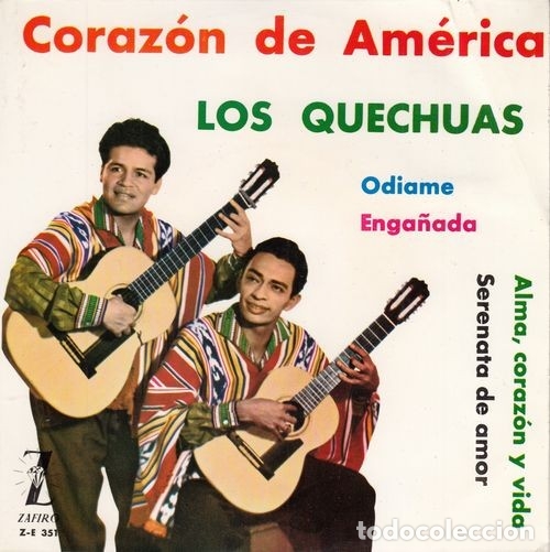 Discos de vinilo: LOS QUECHUAS - CORAZON DE AMERICA - EP DE VINILO # - Foto 1