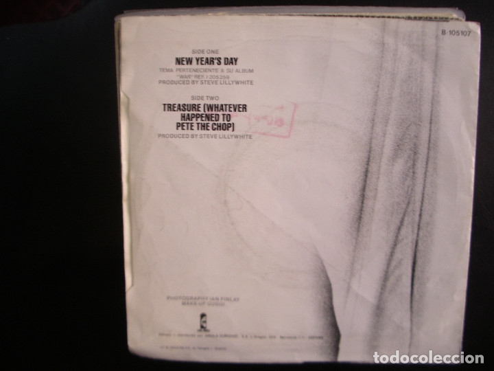 Discos de vinilo: U2- NEW YEAR&acute;S DAY. SINGLE. - Foto 2