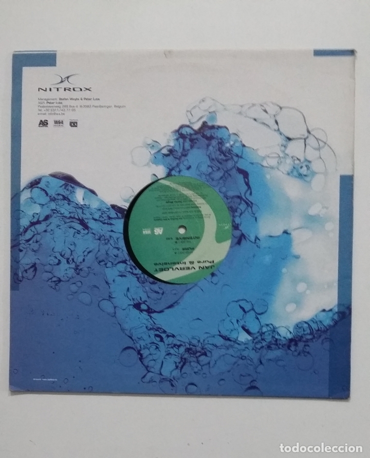 Discos de vinilo: JAN VERVLOET. PURE & INTENSIVE. NITROX. MAXI SINGLE. TDKDA62 - Foto 2