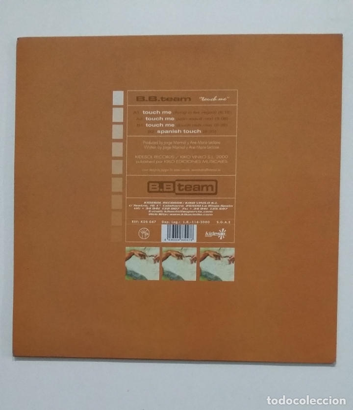Discos de vinilo: B.B. TEAM. TOUCH ME. MAXI SINGLE. TDKDA62 - Foto 2