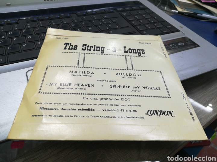 Discos de vinilo: The string - a- longs ep Matilda + 3 espa&ntilde;a 1963 - Foto 2