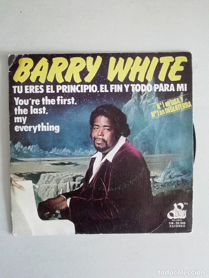 Discos de vinilo: BARRY WHITE TU ERES EL PRINCIPIO.. SG - Foto 1