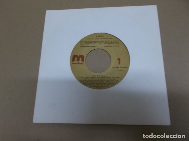 Discos de vinilo: CUCO CHAVELI (SN) UN CORTE EN EL ASCENSOR A&Ntilde;O &ndash; 1990 - PROMOCIONAL - Foto 1