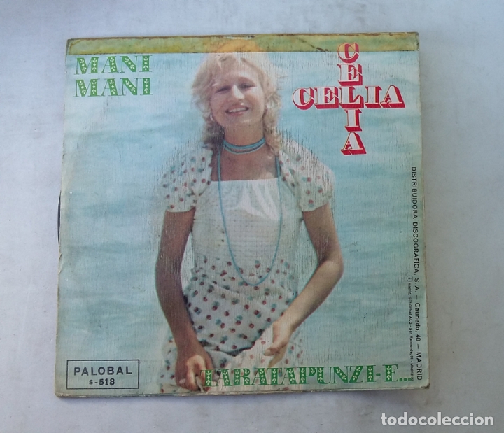 Discos de vinilo: CELIA. Mani mani / Taratapunzi-E. SINGLE. TDKDS15 - Foto 2