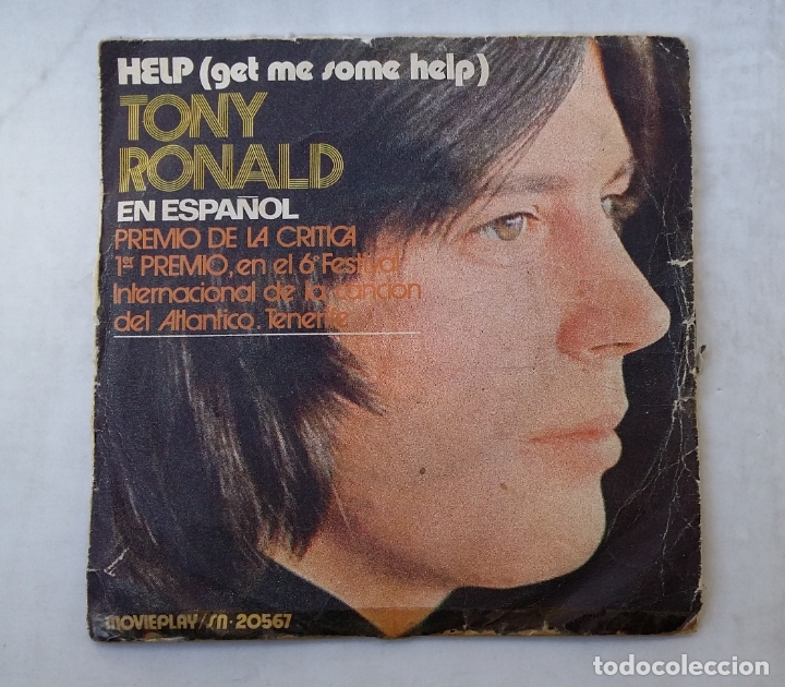 Discos de vinilo: GET ME SOME HELP. TONY RONALD. SINGLE. TDKDS15 - Foto 1
