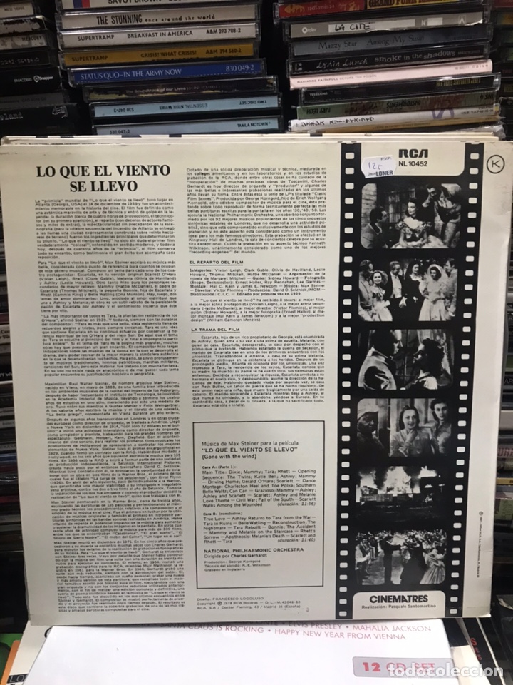 Discos de vinilo: Lo que el viento se llevo Max Steiner - Foto 2