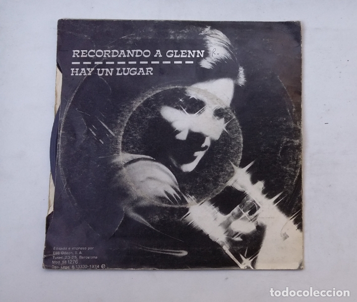 Discos de vinilo: Miguel Gallardo - Recordando A Glenn.- Single. TDKDS16 - Foto 2