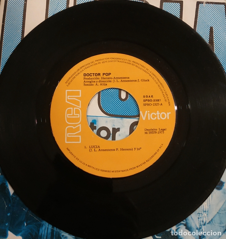Discos de vinilo: SINGLE DOCTOR POP - LUCIA - RCA 1975 - Foto 3