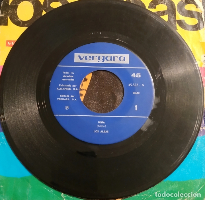 Discos de vinilo: SINGLE LOS ALBAS - NI&Ntilde;A - VERGARA 1969 - Foto 3