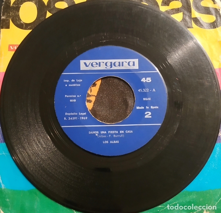 Discos de vinilo: SINGLE LOS ALBAS - NI&Ntilde;A - VERGARA 1969 - Foto 4