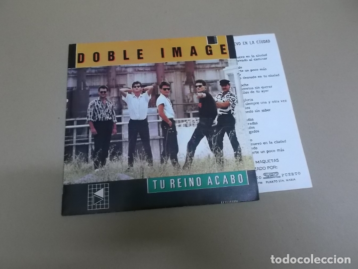 Disques de vinyle: DOBLE IMAGE (SN) TU REINO ACABO A&Ntilde;O &ndash; 1985 &ndash; HOJA CON LETRAS