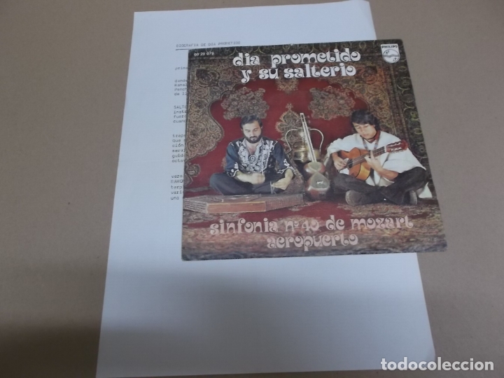 Disques de vinyle: DIA PROMETIDO Y SU SALTERIO (SN) SINFONIA N&ordm; 40 EN SOL MENOR A&Ntilde;O &ndash; 1971 &ndash; CON HOJA PROMOCIONAL