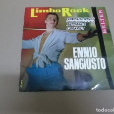 Discos de vinilo: ENNIO SANGIUSTO (EP) LIMBO ROCK AÑO – 1963. Lote 176455019