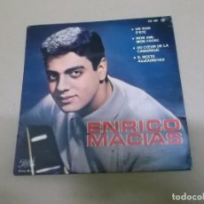 Discos de vinilo: ENRICO MACIAS (EP) UN SOIR D’ETE AÑO – 1963 – EDICION FRANCIA. Lote 176455045