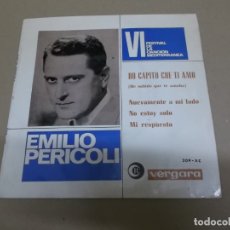 Discos de vinilo: EMILIO PERICOLI (EP) HO CAPITO CHE TI AMO AÑO – 1964. Lote 176455924