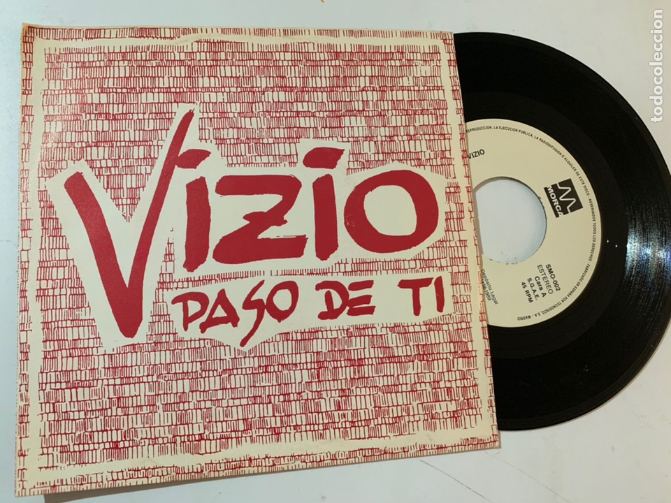 Discos de vinilo: Single ep vinilo vizio paso de ti de 1989 - Foto 1