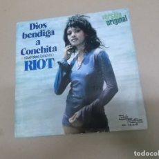 Discos de vinilo: RIOT (SN) GOD BLESS CONCHITA AÑO – 1974. Lote 176500778