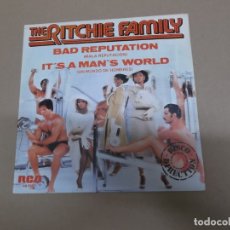 Discos de vinilo: THE RITCHIE FAMILY (SN) BAD REPUTATION AÑO – 1980 - PROMOCIONAL. Lote 176500987