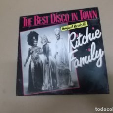 Discos de vinilo: THE RITCHIE FAMILY (SN) THE BEST DISCO IN TOWN REMIX AÑO – 1987. Lote 176501795