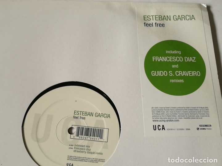 Discos de vinilo: Esteban Garcia - Feel Free - 2003 - Foto 1