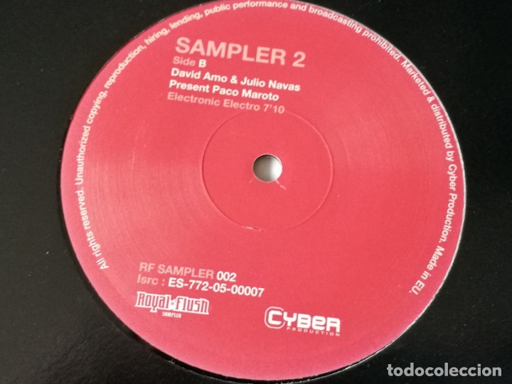 Discos de vinilo: Daja&eacute; / David Amo & Julio Navas Present Paco Maroto - Sampler 2 - 2005 - Foto 2