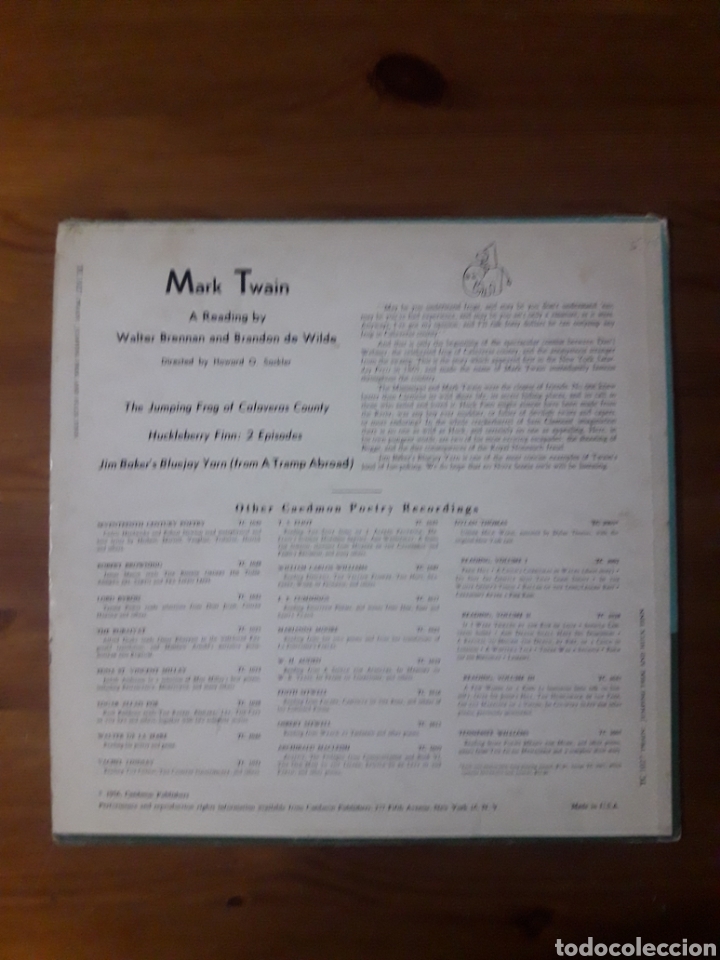 Discos de vinilo: MARK TWAIN (Disco narraci&oacute;n) - Foto 2