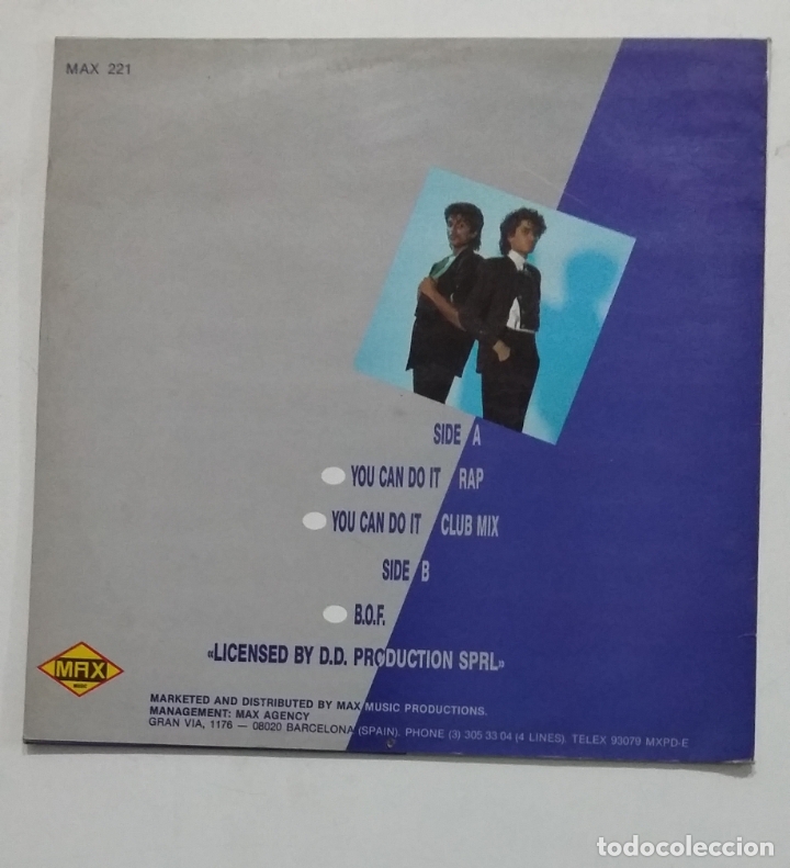 Discos de vinilo: YOU CAN DO IT RAP BLUE CABS MAXI-SINGLE. TDKDA65 - Foto 2