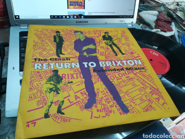 Discos de vinilo: The clash maxi return to brixton u.k. 1990 - Foto 1