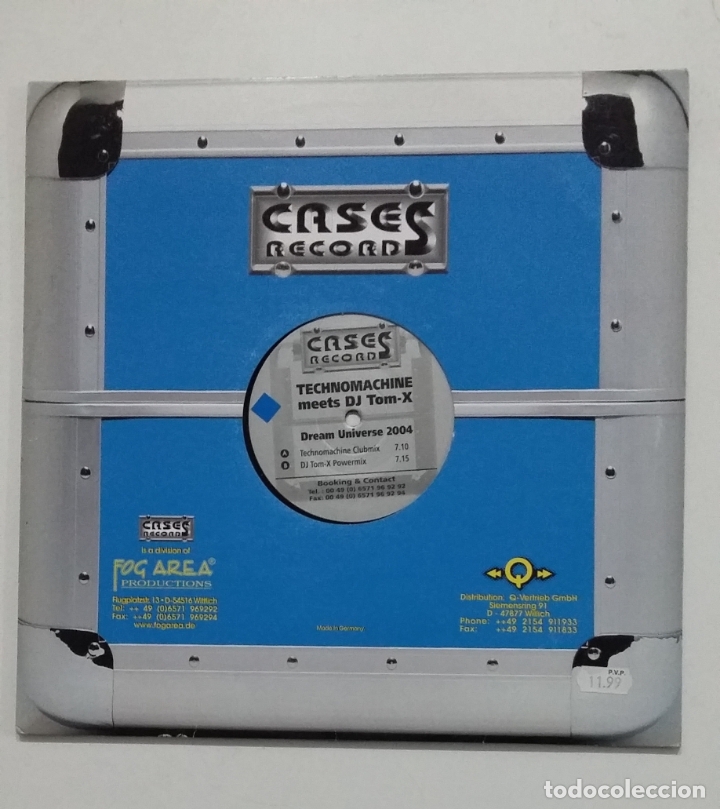 Discos de vinilo: TECHNOMACHINE MEETS DJ. TOM-X CASES RECORDS. TDKDA65 - Foto 1