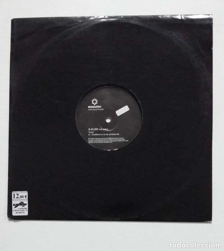 Discos de vinilo: A-STUDIO FEAT POLINA. S.O.S. ABSOLUTION. MAXI SINGLE. TDKDA65 - Foto 1