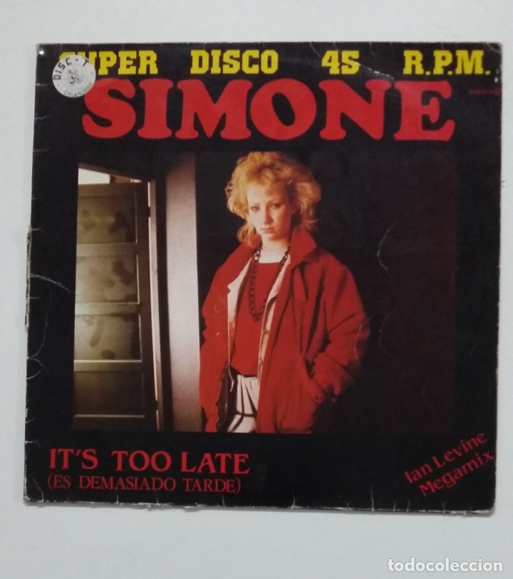 Discos de vinilo: SIMONE . ITS TOO LATE. TDKDA65 - Foto 1