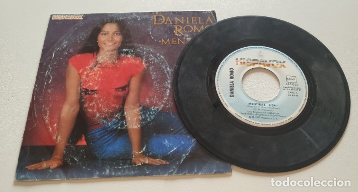 Discos de vinilo: DANIELA ROMO Mentiras Single PROMO 1983 7 vinilo - Foto 1
