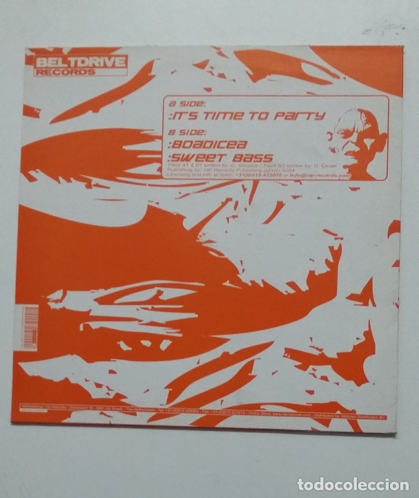 Discos de vinilo: BRAINKICKER. ITS TIME TO PARTY. MAXI SINGLE. TDKDA67 - Foto 2