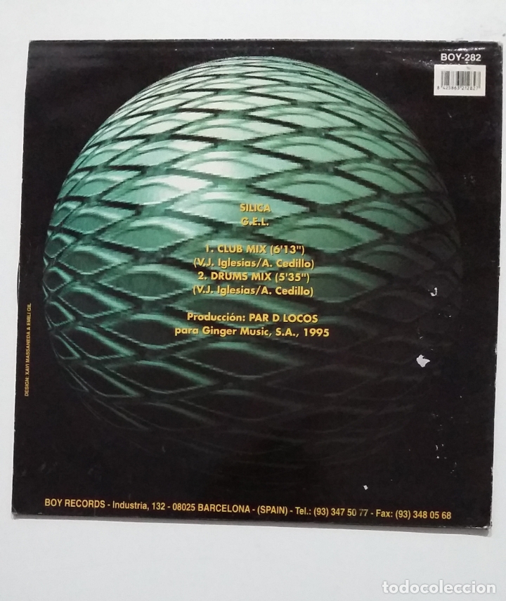 Discos de vinilo: Silica. - G.E.L. . MAXI SINGLE. tdkda67 - Foto 2