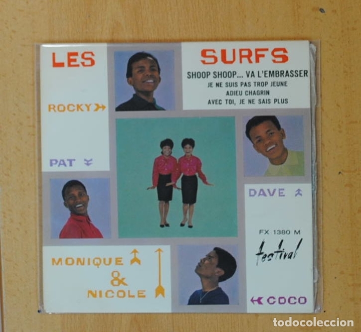 Discos de vinilo: LES SURFS - SHOOPS SHOOPS + 3 - EP - Foto 1