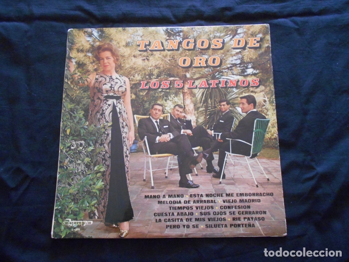 Discos de vinilo: LOS CINCO LATINOS - TANGOS DE ORO - Foto 1