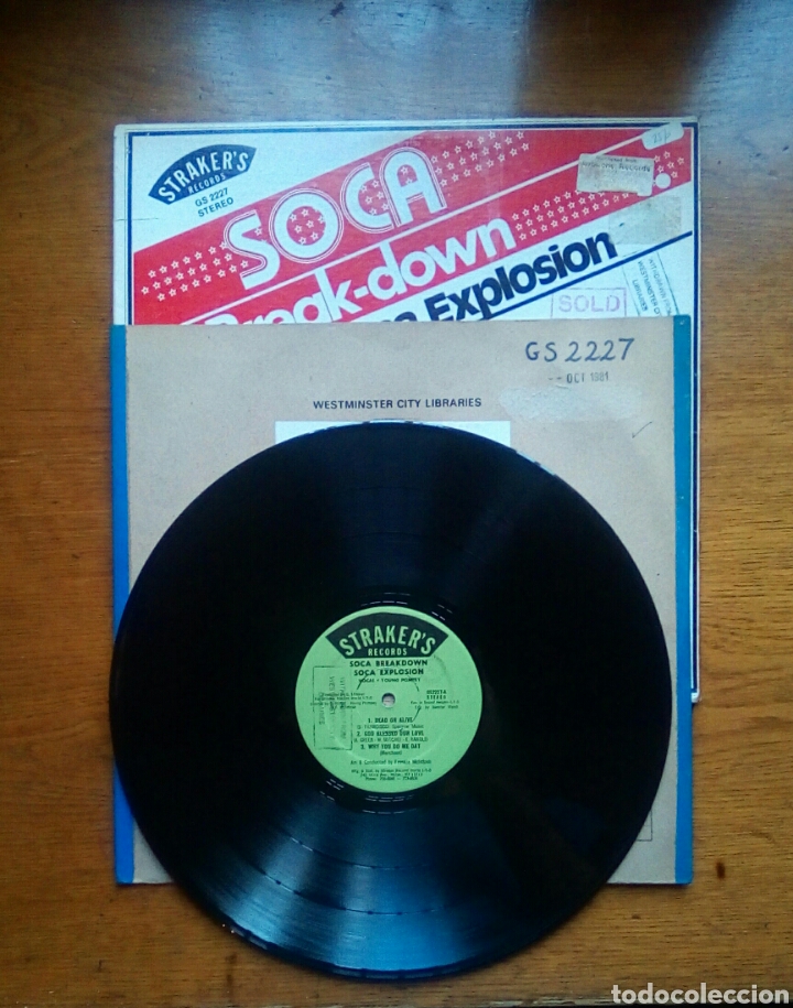 Discos de vinilo: Strakers Soca Explosion - Soca break-down, Strakers Records, 1980. US. - Foto 6
